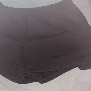 plus size  all black shorts